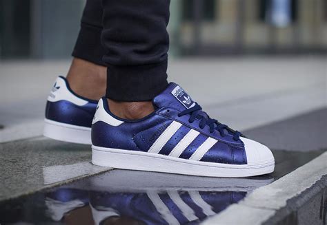 adidas superstar weiß dunkelblau|Adidas Superstar schuh.